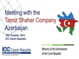 Setkání se zástupci společnosti Tamiz Shahar, Ázerbájdžán