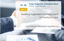 Prague Negotiation and Mediation Week 2018 